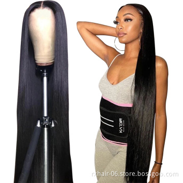Lace Frontal Wig Vendors Wholesale Straight Transparent HD Lace Front Wigs For Black Women 100 Virgin Brazilian Human Hair Wigs